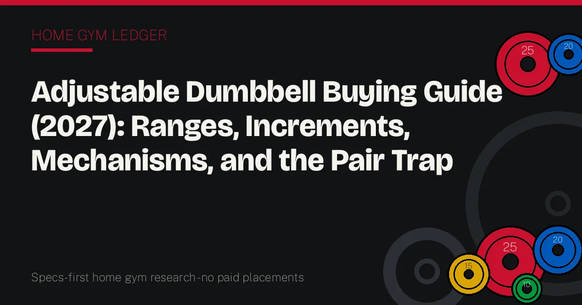 Adjustable Dumbbell Buying Guide (2027): Ranges, Increments, Mechanisms, and the Pair Trap
