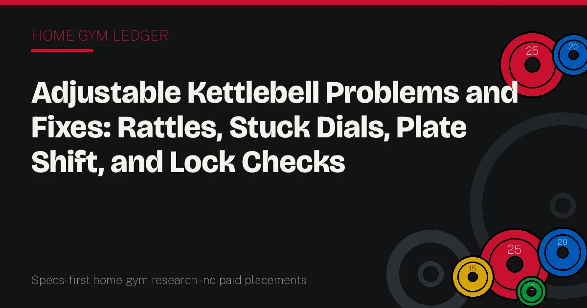 Adjustable Kettlebell Problems and Fixes: Rattles, Stuck Dials, Plate Shift, and Lock Checks