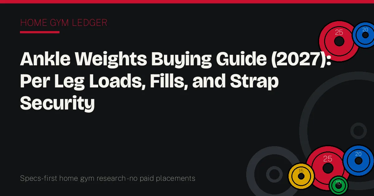 Ankle Weights Buying Guide (2027): Per Leg Loads, Fills, and Strap Security