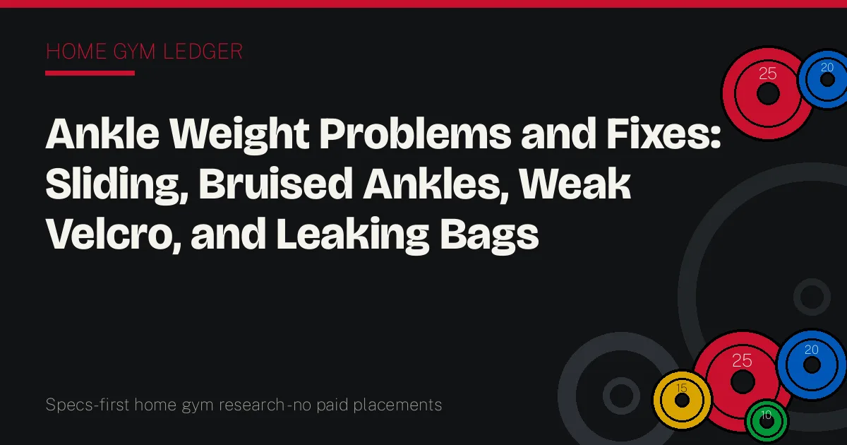 Ankle Weight Problems and Fixes: Sliding, Bruised Ankles, Weak Velcro, and Leaking Bags
