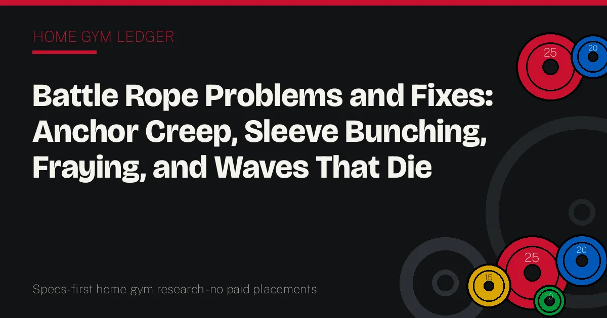 Battle Rope Problems and Fixes: Anchor Creep, Sleeve Bunching, Fraying, and Waves That Die
