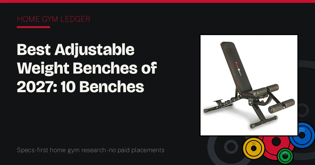 Best Adjustable Weight Benches of 2027: 10 Benches Ranked by Stability, Height, and Pad Fit
