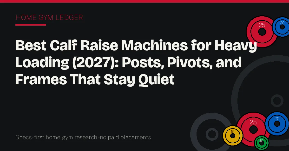 Best Calf Raise Machines for Heavy Loading (2027): Posts, Pivots, and Frames That Stay Quiet