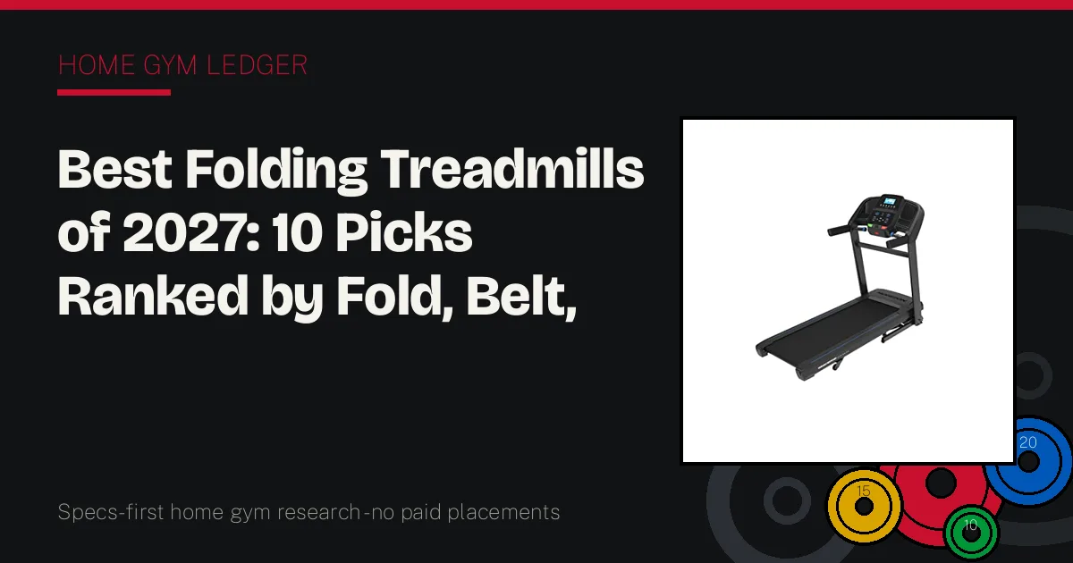 Best Folding Treadmills of 2027: 10 Picks Ranked by Fold, Belt, and Motor