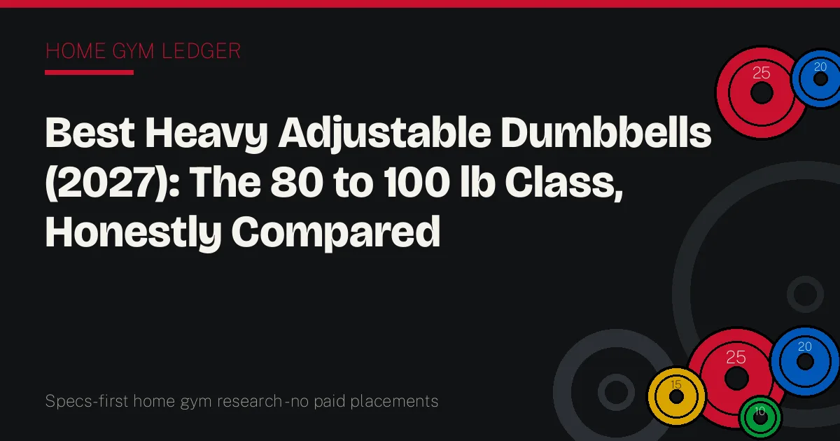 Best Heavy Adjustable Dumbbells (2027): The 80 to 100 lb Class, Honestly Compared
