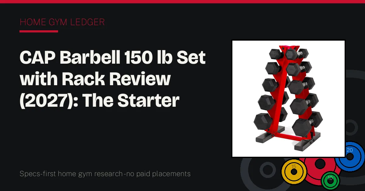 CAP Barbell 150 lb Set with Rack Review (2027): The Starter Rack, Examined