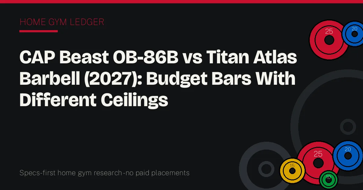 CAP Beast OB-86B vs Titan Atlas Barbell (2027): Budget Bars With Different Ceilings