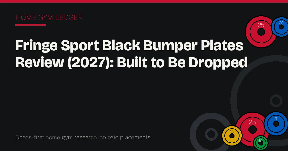 Fringe Sport Black Bumper Plates Review (2027): Built to Be Dropped