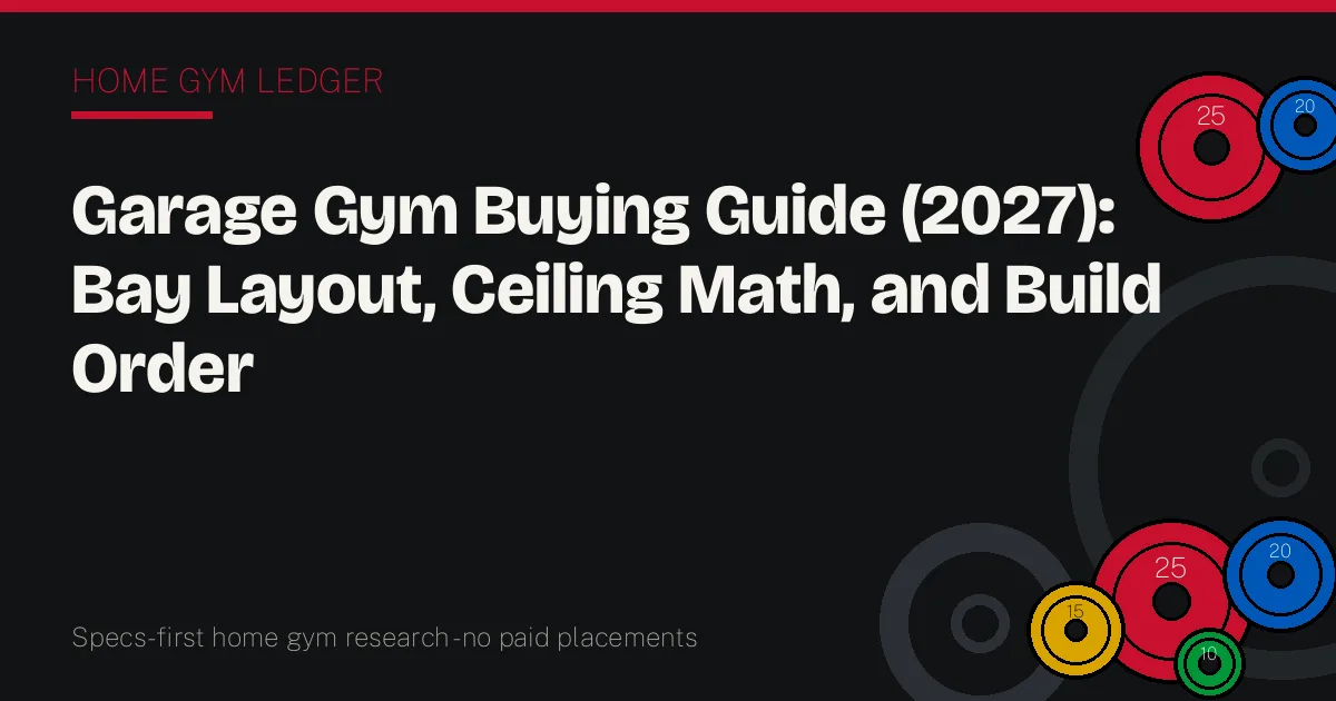 Garage Gym Buying Guide (2027): Bay Layout, Ceiling Math, and Build Order