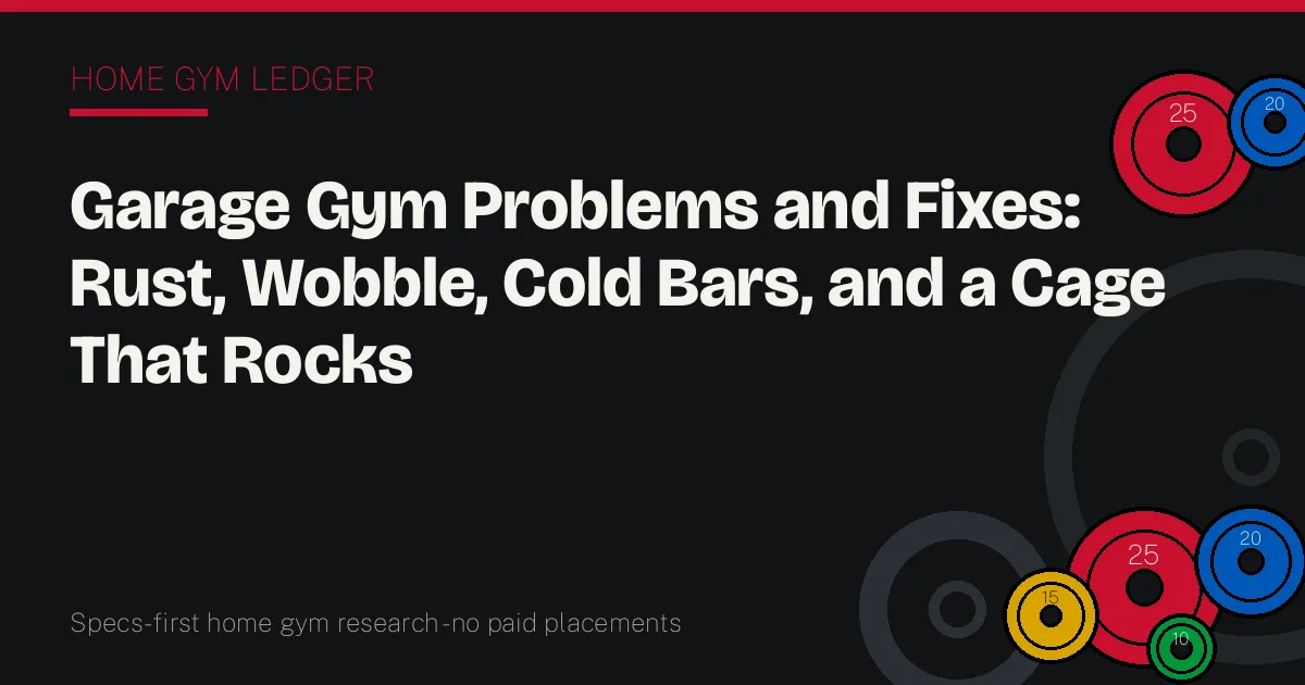 Garage Gym Problems and Fixes: Rust, Wobble, Cold Bars, and a Cage That Rocks