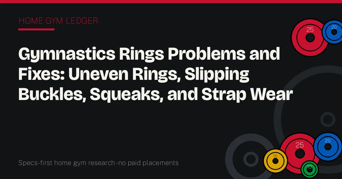 Gymnastics Rings Problems and Fixes: Uneven Rings, Slipping Buckles, Squeaks, and Strap Wear