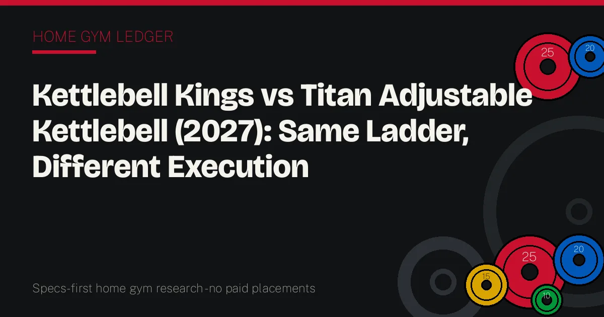 Kettlebell Kings vs Titan Adjustable Kettlebell (2027): Same Ladder, Different Execution