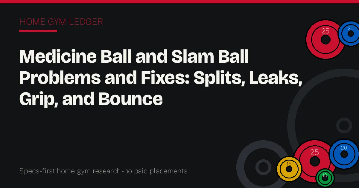 Medicine Ball and Slam Ball Problems and Fixes: Splits, Leaks, Grip, and Bounce