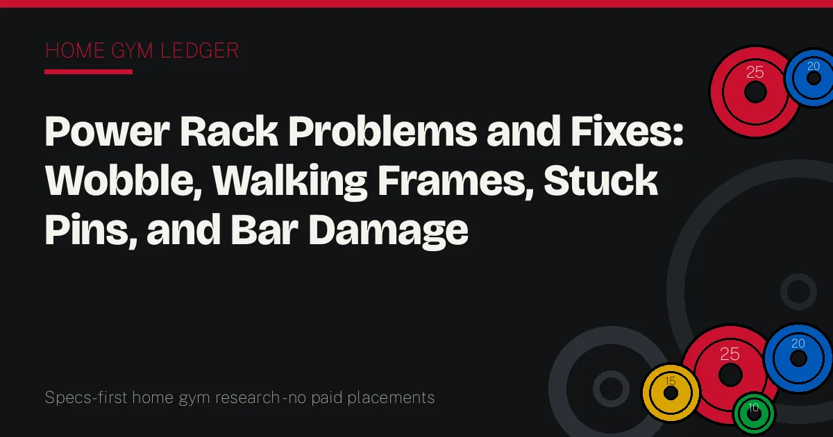 Power Rack Problems and Fixes: Wobble, Walking Frames, Stuck Pins, and Bar Damage