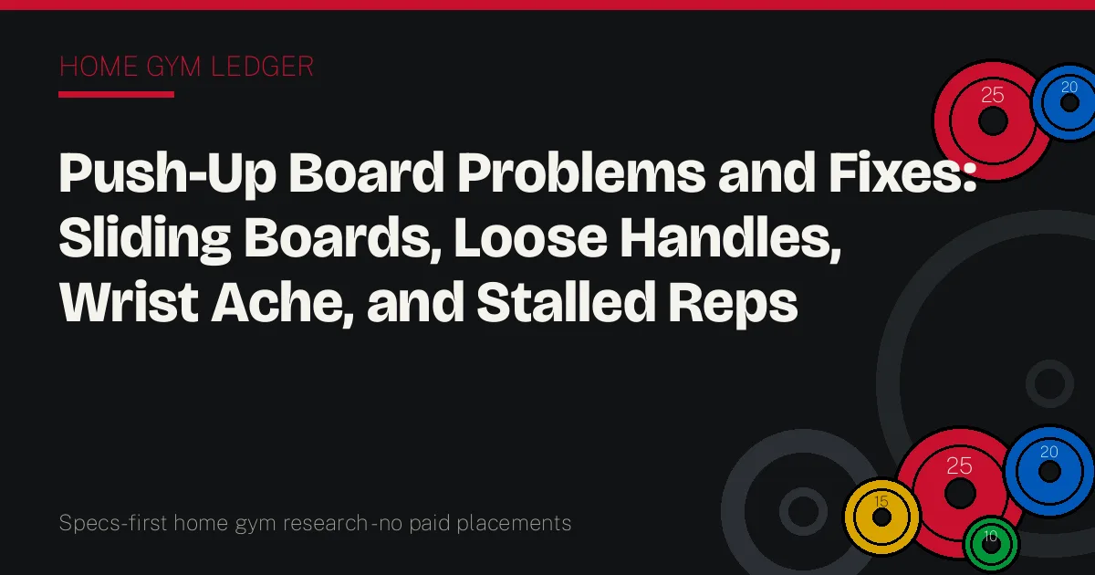 Push-Up Board Problems and Fixes: Sliding Boards, Loose Handles, Wrist Ache, and Stalled Reps