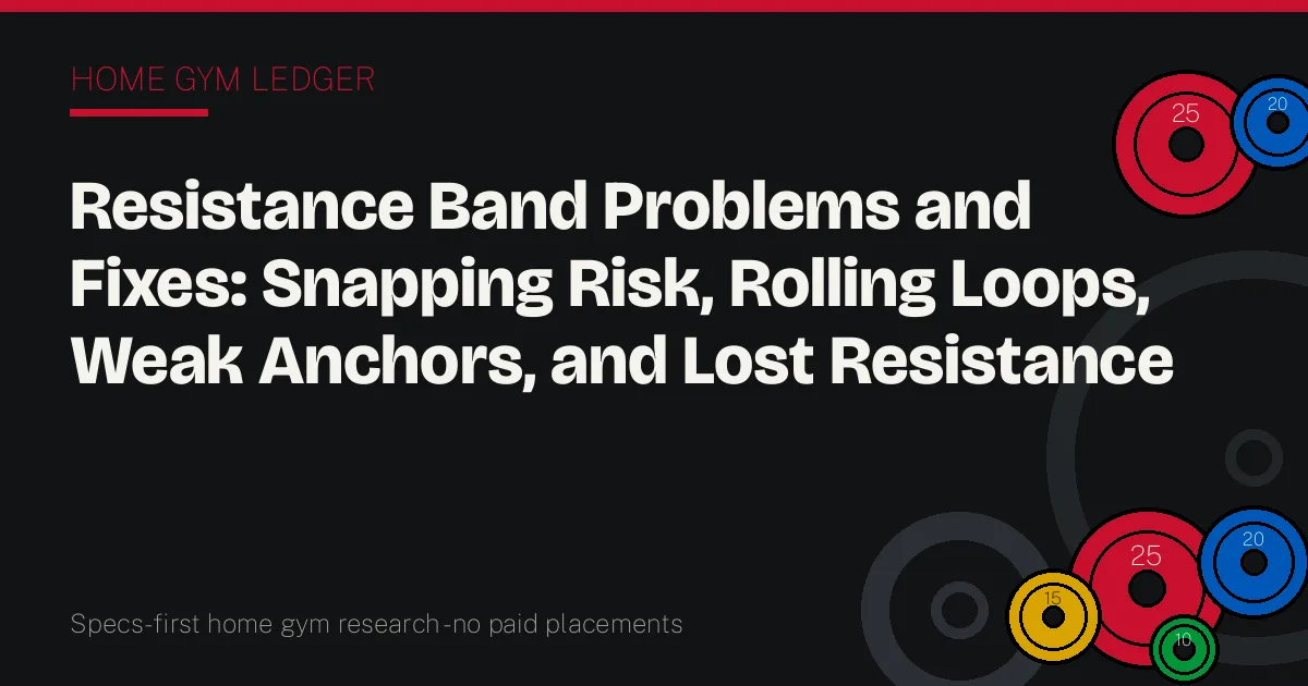 Resistance Band Problems and Fixes: Snapping Risk, Rolling Loops, Weak Anchors, and Lost Resistance