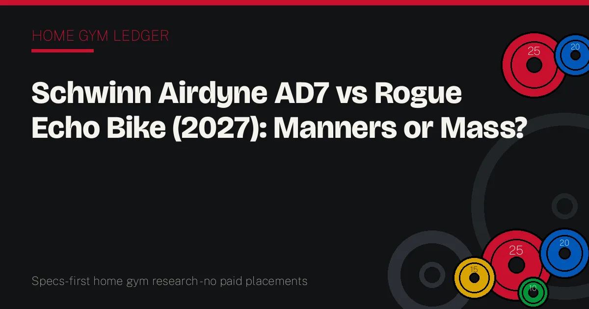 Schwinn Airdyne AD7 vs Rogue Echo Bike (2027): Manners or Mass?