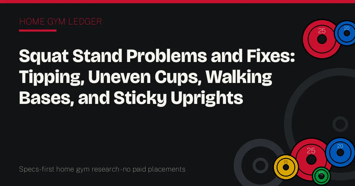 Squat Stand Problems and Fixes: Tipping, Uneven Cups, Walking Bases, and Sticky Uprights
