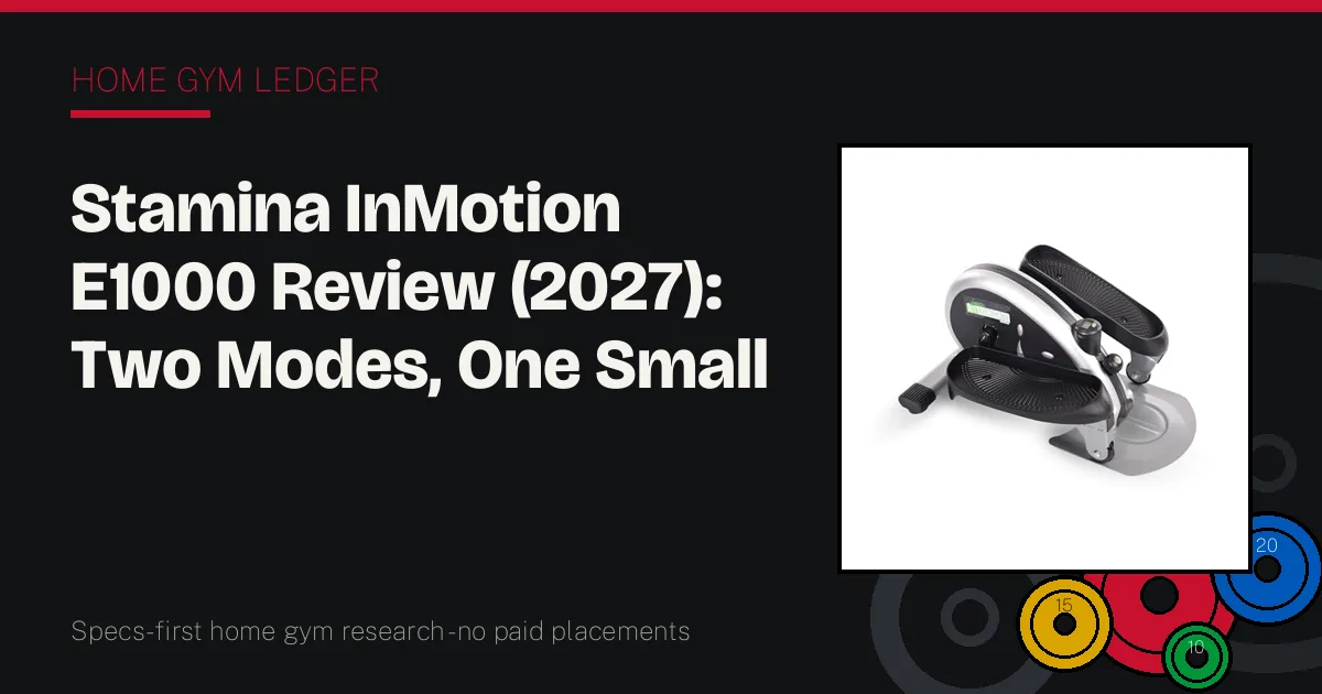 Stamina InMotion E1000 Review (2027): Two Modes, One Small Box