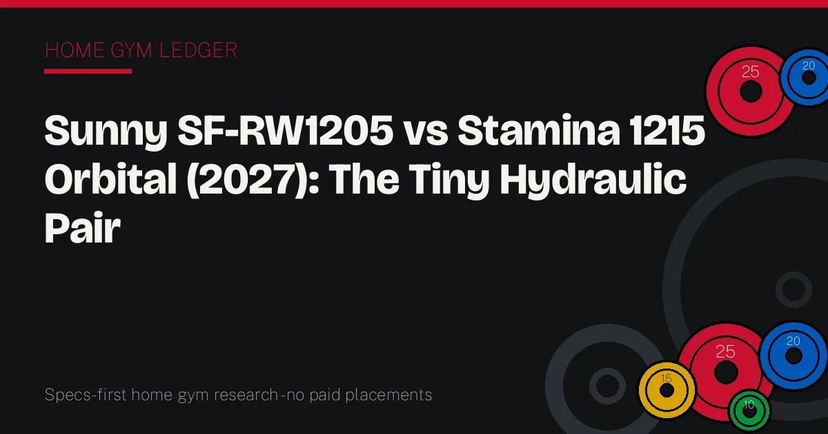 Sunny SF-RW1205 vs Stamina 1215 Orbital (2027): The Tiny Hydraulic Pair