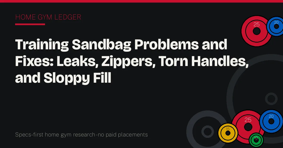 Training Sandbag Problems and Fixes: Leaks, Zippers, Torn Handles, and Sloppy Fill