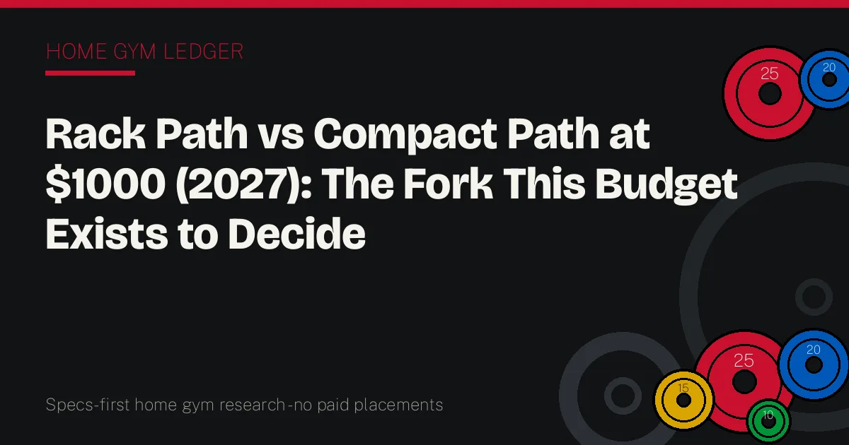 Rack Path vs Compact Path at $1000 (2027): The Fork This Budget Exists to Decide