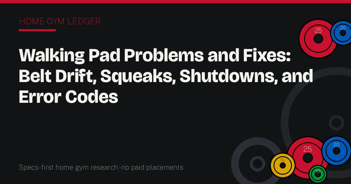 Walking Pad Problems and Fixes: Belt Drift, Squeaks, Shutdowns, and Error Codes