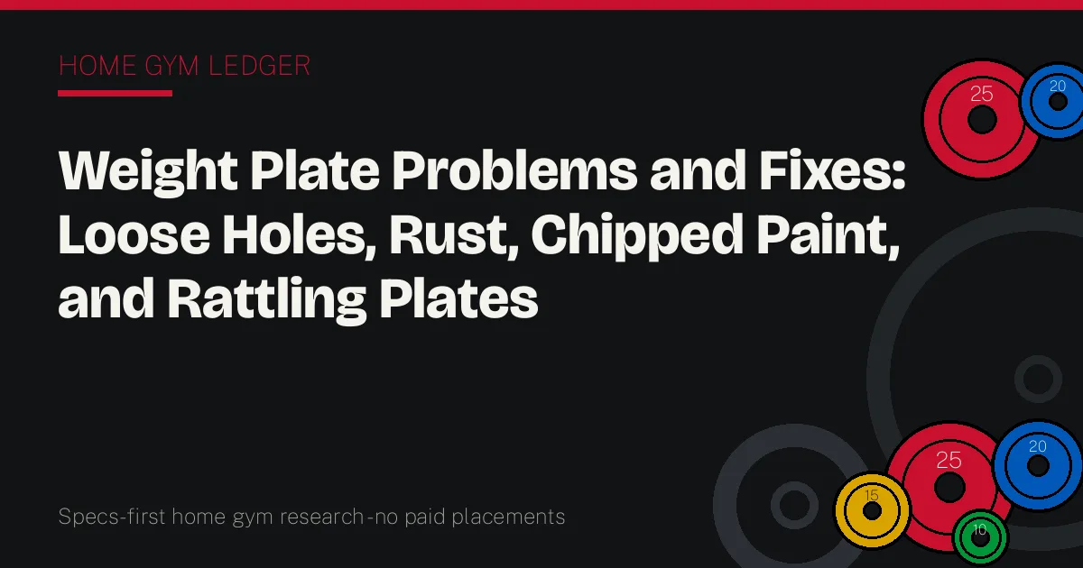 Weight Plate Problems and Fixes: Loose Holes, Rust, Chipped Paint, and Rattling Plates